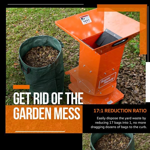 Super Handy GUO056 120V AC 11" Cutting Blade Electric Shredder and Mulcher New
