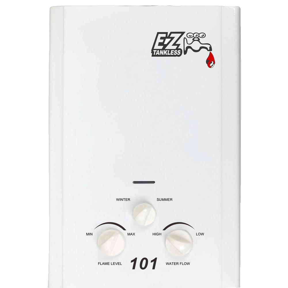 EZ Tankless EZ-101-LP 2.0 GPM 42500 BTU Outdoor Propane Gas Portable Tankless Water Heater New